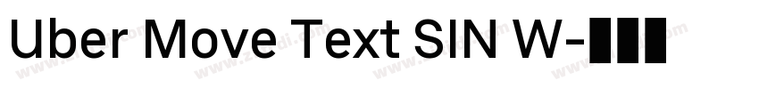 Uber Move Text SIN W字体转换